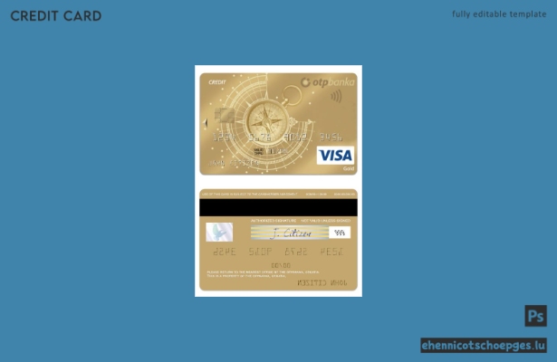 Beispielvorschau der Croatia OTP Banka Visa Gold Kreditkarte